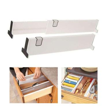Imagem de Organizador de Gaveta Expansivel Divisor Ajustavel Armario Cozinha Quarto Guarda Roupa Multiuso