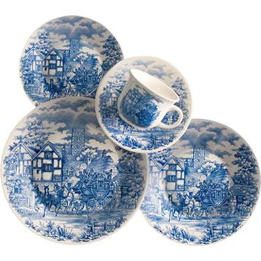 Imagem de Aparelho de Jantar/Chá Cerâmica 20 Peças Cena Inglesa - Biona