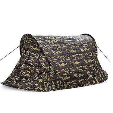 Imagem de WHYUNM26 Barraca de acampamento e caminhada pop-up leve à prova d'água proteção UV barraca de praia abrigo solar para uma pessoa ao ar livre barraca automática, cor B