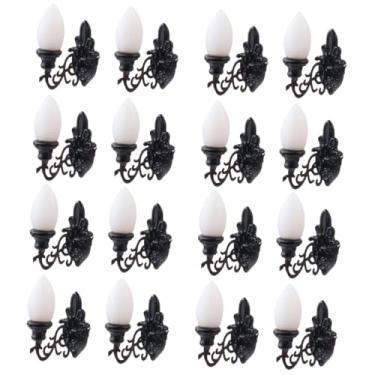 Imagem de ifundom 16 Peças luz de parede de casa de bonecas casa de brinquedo casa brinquedo lâmpada de casa de bonecas em miniatura mini casinha de boneca mobília lâmpada em miniatura mini luzes