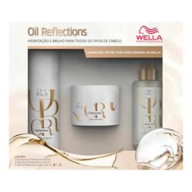 Imagem de Kit Wella Oil Reflections Shampoo Máscara Óleo Light 100ml 