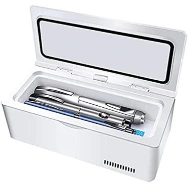 Imagem de Refrigerador de insulina de grande capacidade para medicamentos, mini refrigerador refrigerado para medicamentos LED 2-8 ° C, pequena caixa de viagem para medicamentos, bateria de lítio * 1