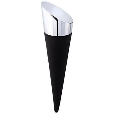 Imagem de Cork Pops Rolha de garrafa real cromada reflexiva de borracha de 10 cm