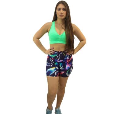 Imagem de Shorts Estampado DA Modas Tecido de Suplex  Poliamida com Protecao UV-Feminino