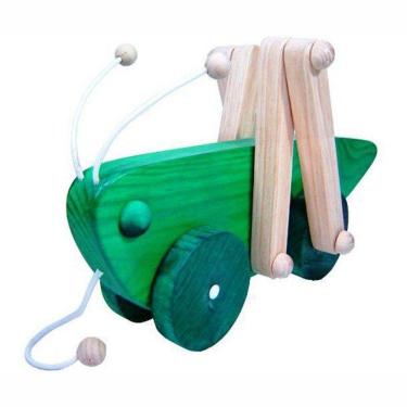 Imagem de Grigrilo Articulado De Puxar Madeira Verde Bohney