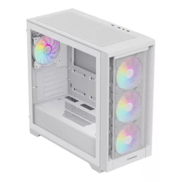 Imagem de Gabinete Gamer Gamemax Defender  Mini Tower USB Lateral Vidro Branco