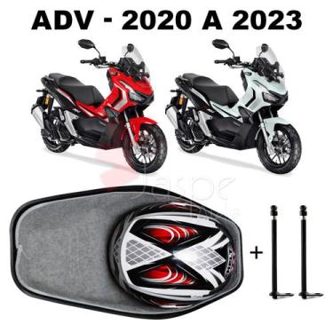 Imagem de Forração Honda ADV 150 Baú Forro Cinza Scooter + 2 Antena - Jaspe Atel