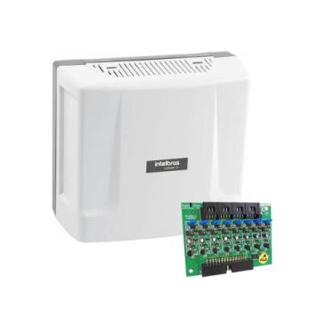 Imagem de Kit portaria  central comunic 16 (sem ramais) e placa 08 ramais desbal