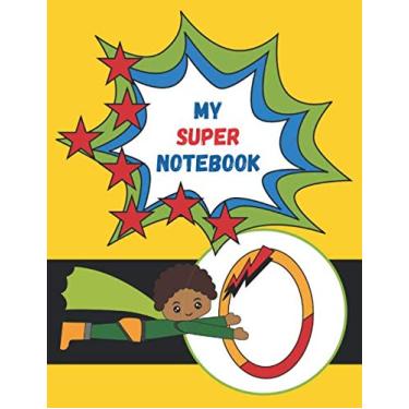 Imagem de O: Monogrammed Superhero Notebook For Kids: For Drawing, Writing, Coloring Mask and Cape Flying Fun Boy In Green Suit