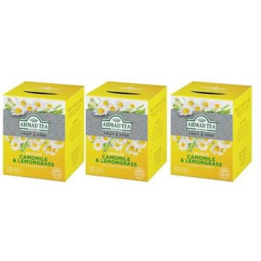 Imagem de Kit 3 Cha Importado Camomile & Lemongrass Ahmad 15Gr - Ahmad Tea Londo