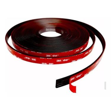 Imagem de Fita Imã Magnética Perfil Magnético com Adesivo 3M 14x2mm - 5 metros -