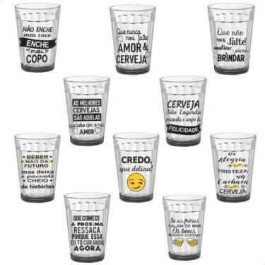 Imagem de Kit De 10 Copos Americano Lagoinha De Vidro 190ml 1 De Cada Modelo - N