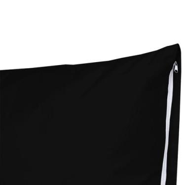 Imagem de Kit 2 Fronhas C/ Zíper 1,30x40cm Percal Flex 400 fios Travesseiro de C