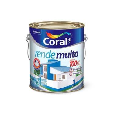Imagem de Tinta Acrílica/látex Fosca Rende Muito  Coral 3,6 Litros