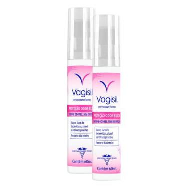 Imagem de Kit 2 Vagisil Desodorante Íntimo Spray 60ml