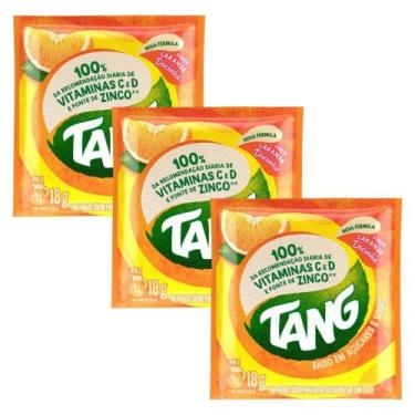 Imagem de Kit 3 Suco Tang Laranja Docinha com 18g
