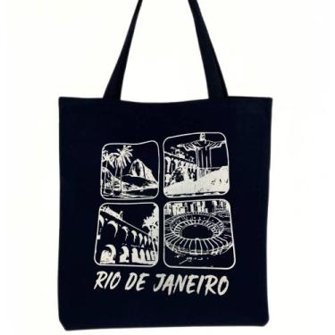 Imagem de Bolsa Ecobag 100% algodão Black MARAVILHAS DO RIO - CARIOCA MAIS