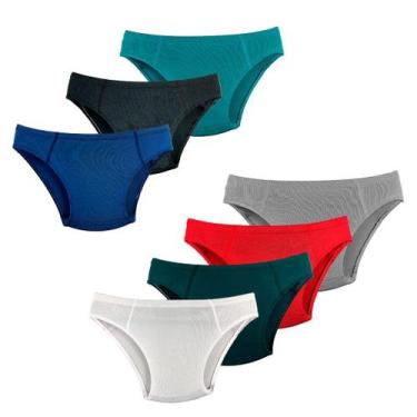Imagem de Kit 6 Cuecas Menino Infantil Slip Microfibra Variadas Elástico Embutid