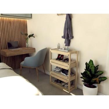 Imagem de Sapateira de madeira treliça 2 Prateleiras Oferta - Technox