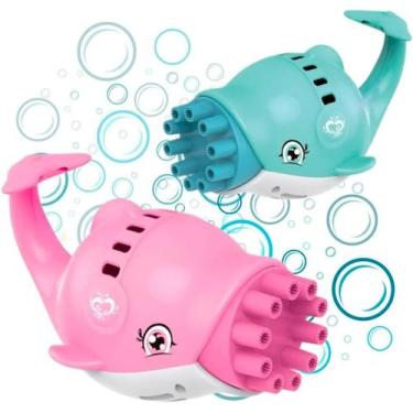 Imagem de Lança Bolhas De Sabão Golfinho Brinquedo Elétrico Automático - Art Bri