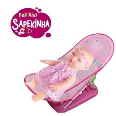 Imagem de Brincadeira Boneca Sapekinha Faz Xixi de Verdade e Dar Banho - Milk Br