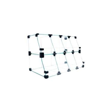 Imagem de Baleiro Preto De Vidro Piramide - 0,50 x 0,30 x 0,25m - Lm Balcoes