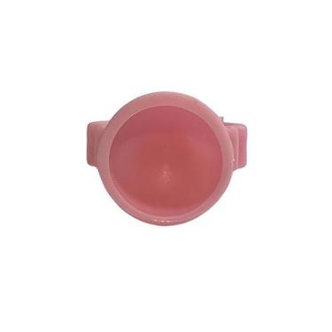 Imagem de Anel Mini Sem Divisão Rosa 100 Unidades Para Cola Alongamento Extensão