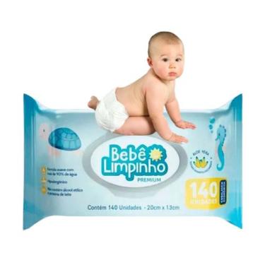 Imagem de Lenço Toalhas Umedecidas Aloe Vera Bebê Limpinho Premium Pacote 140 Un