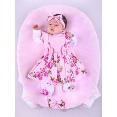 Imagem de Saida de Maternidade Para Bebe Menina Charme  Floral  Roupas Para Bebê