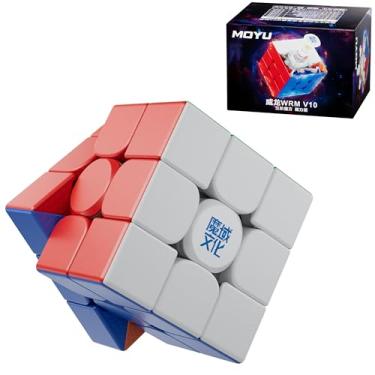 Imagem de CuberShop Moyu WRM V10 Magnetic Frosted Stickerless 3x3 Magnetic Speed Cube, moyu WeiLong WR M V10 Magnetic Version, New Tension Mechanism, WRM Pro 2024 Upgraded Version Ten (Frosted Matte Version)