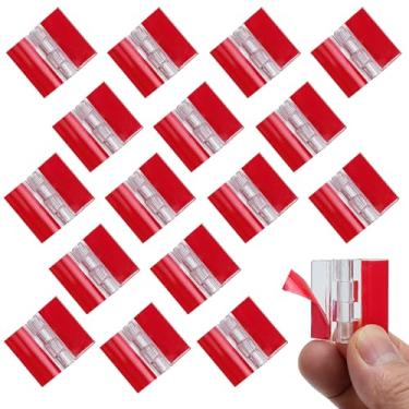 Imagem de Dobradiças de acrílico, dobradiças transparentes autoadesivas, dobradiça de piano contínua de plástico, ferramentas de dobradiça dobrável transparente para artesanato, tampa de aquário, gaveta de