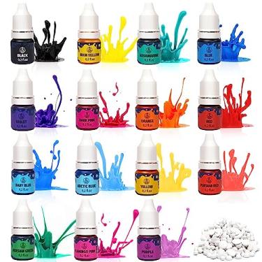 Imagem de Tinta líquida de cera de vela para fabricação de velas de soja - 16 chips populares para colorir de vela - Coloração de cera de vela líquida premium - Cores de vela altamente concentradas