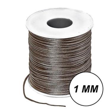 Imagem de Fio Cordão Cetim 100m Seda Rabo Rato de Rato 1mm - Rolos Vários Tamanh