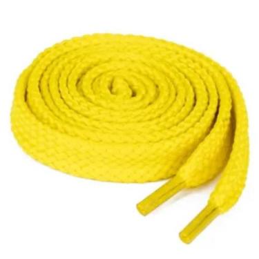 Imagem de Barbante Cordão Cadarço Amarelo 1 Par Shorts Calça Tênis - Malaysia Co