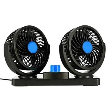 Imagem de  Clima Refrescante em Viagens: Ventilador Automotivo Duplo  - Shophall