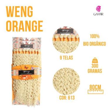 Imagem de Cabelo Cacheado Bio Organico 320Gr/70Cm -Em tela -Pronto Para Aplicar 
