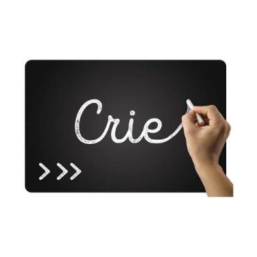 Imagem de Adesivo lousa p/ parede giz geladeira 35x50cm cozinha quarto - Dac