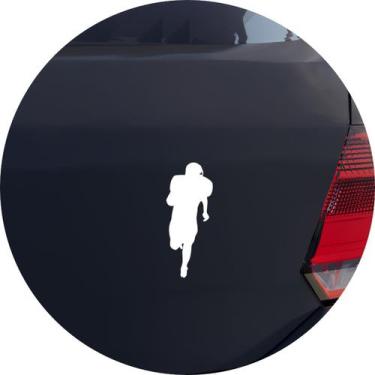 Imagem de Adesivo de Carro Jogador de Futebol Americano - Cor Branco - Melhor Ad