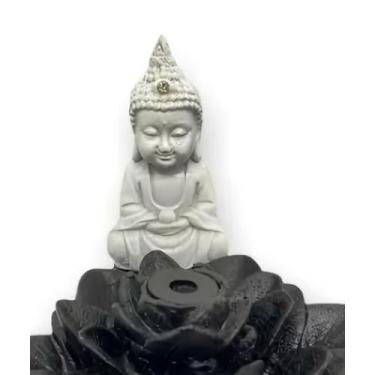 Imagem de Incensário Cascata Flor De Lotus Buda - REINO ZEN