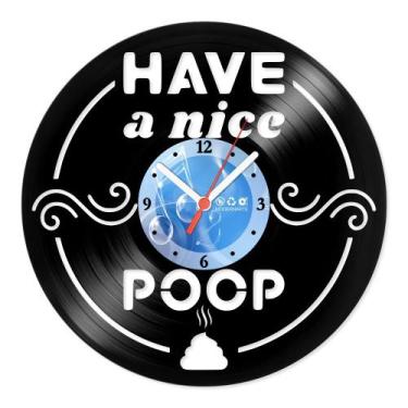 Imagem de Relógio De Parede Disco Vinil Diversos - Have a Nice Poop - VDI-060 - 