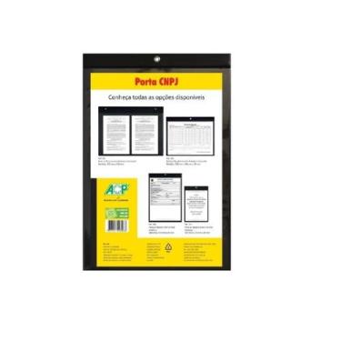 Imagem de Porta Cnpj Vertical Acp 240mm X 315mm Kit C/ 25 Un.