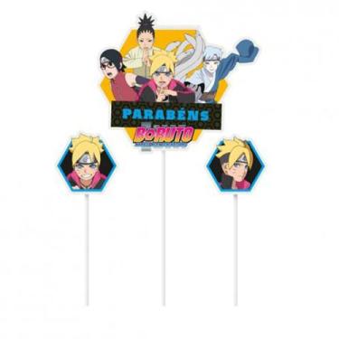 Imagem de Kit Topo De Bolo - Boruto - 1 unidade - Cromus - Rizzo