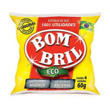 Imagem de Esponja Aço Bom Bril Eco 60G 8Un - Bombril