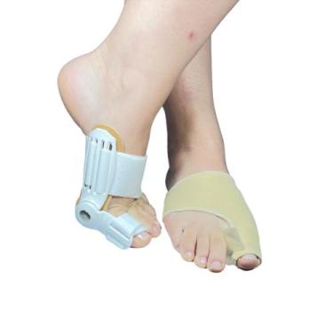 Imagem de 2 Par Protetor Joanete Corretor Ortopédico Diurno Noturno Pé - Zaida