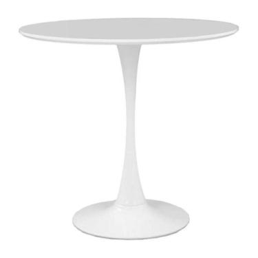 Imagem de Mesa de Apoio Saarinen Altura 60 cm Tampo 60 cm MDF Laca - Eero Saarin