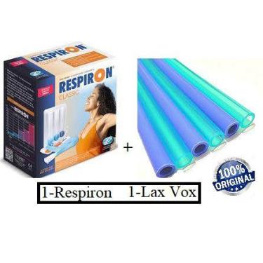 Imagem de Kit Respiron Classic Mais Canudo Lax Vox Original Em Estoque - SFlex N