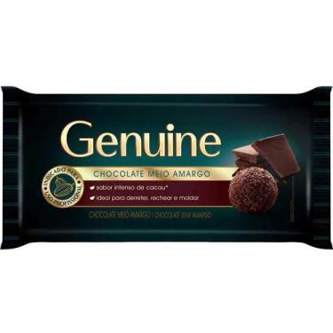 Imagem de Barra de Chocolate Meio Amargo 1,0Kg - Genuine - Cargill