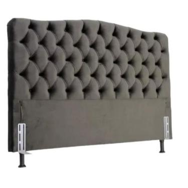 Imagem de Cabeceira De Cama Box Casal 138 Dunas Tecido Suede Veludo - PAPIRRE DE