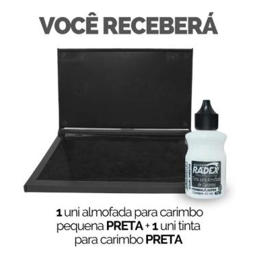 Imagem de Kit Tinta Refil + Almofada Carimbo Alto Rendimento - Escolha Seu Kit -