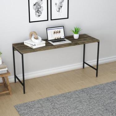 Imagem de Escrivaninha Dynamica Industrial 150 cm - Carvalho Dark/Preto - Yescas